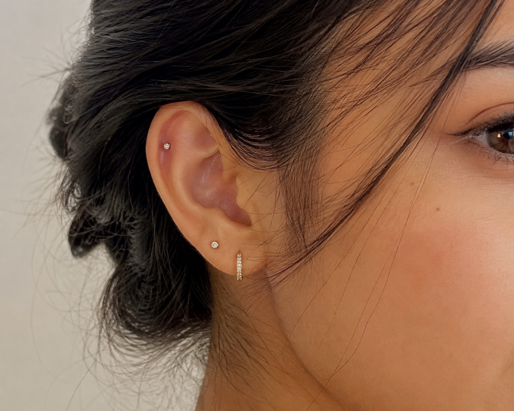 Forward Helix Piercing