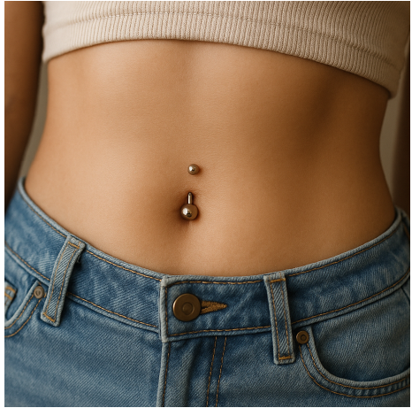belly button piercing