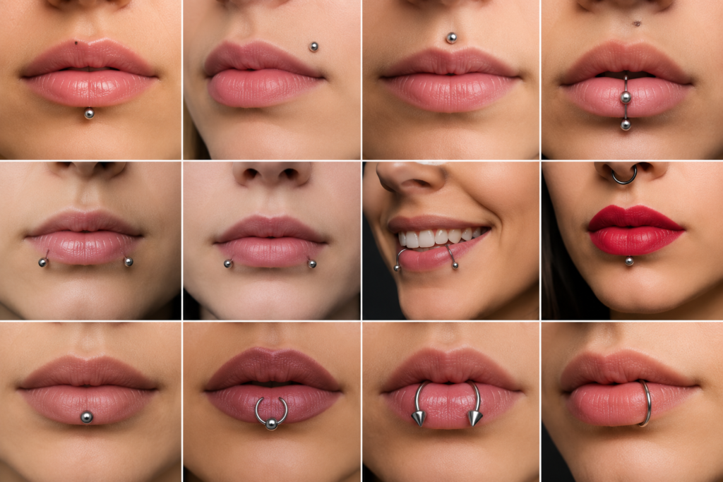 lip piercings